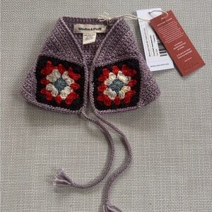 Misha and Puff crochet head warmer Periwinkle One Size NWT